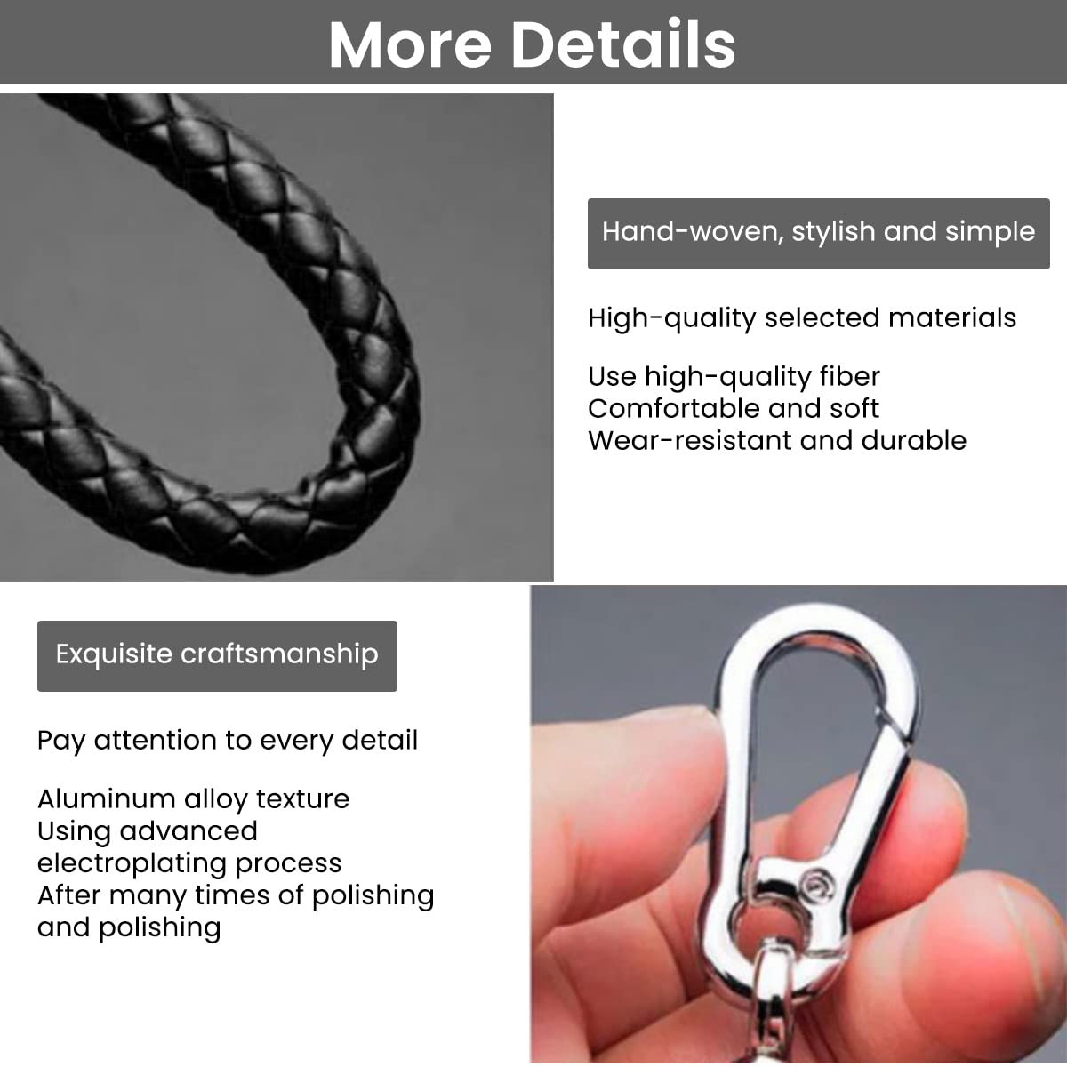 GUSTAVE Keychain Anti Lost Car Keychain with Phone Number Pendant Universal Car Keychain Heavy Duty Alloy Car Keychain with Woven Hand Strap GUSTAVE Keychain Anti Lost Car Keychain with Phone Number Pendant Universal Car Keychain Heavy Duty Alloy Car Keychain with Woven Hand Strap